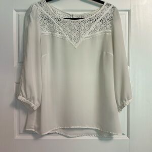 LC Lauren Conrad white blouse